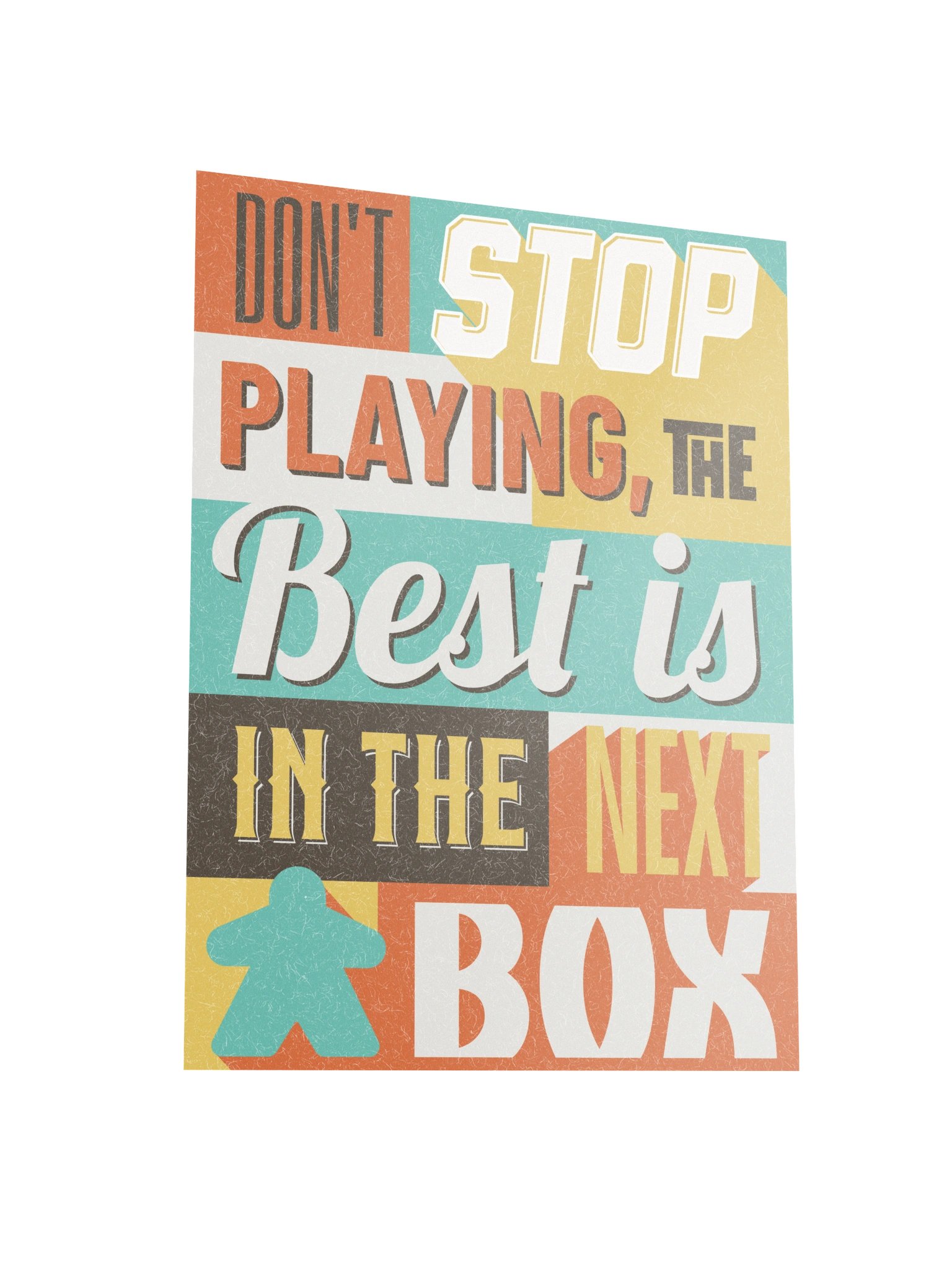 Retro Ransom Note Collage Board Game Room - UNFRAMED product image (3)