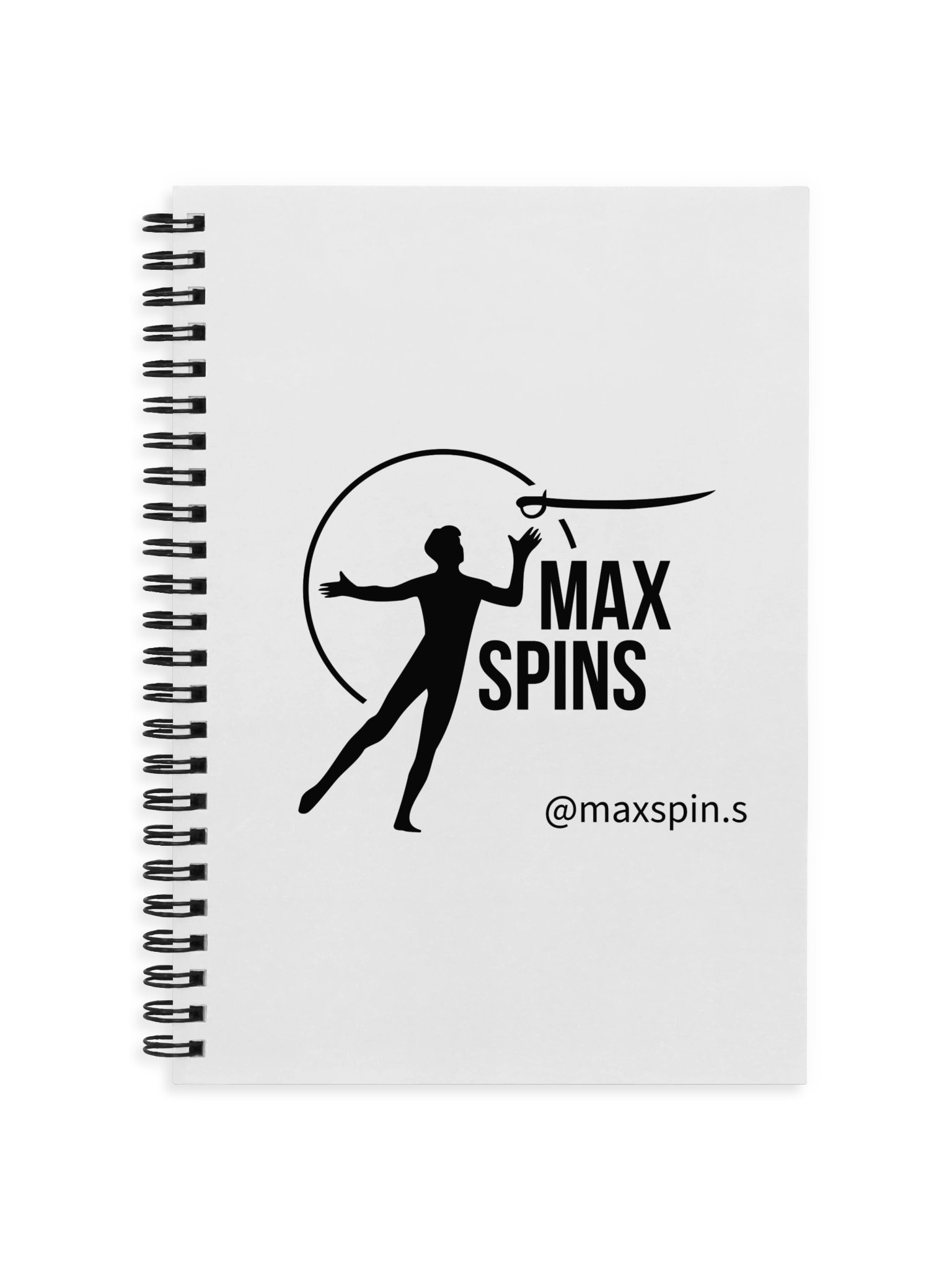 Max Spins Graph Spiral Notebook product image (1)