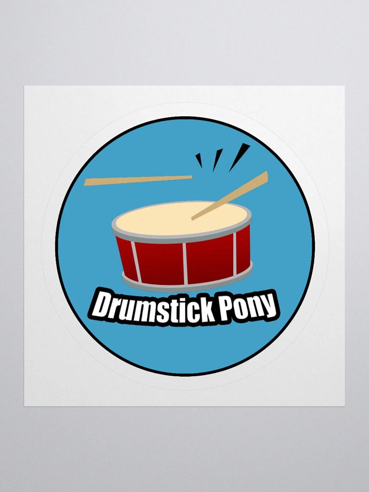 Drumstick Pony Logo Kiss Cut Stickers product image (1)