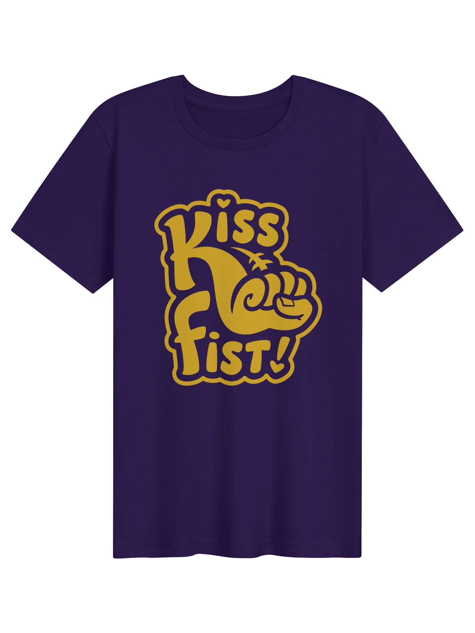 Kiss Fist Yellow Graphic Tee product image (1)