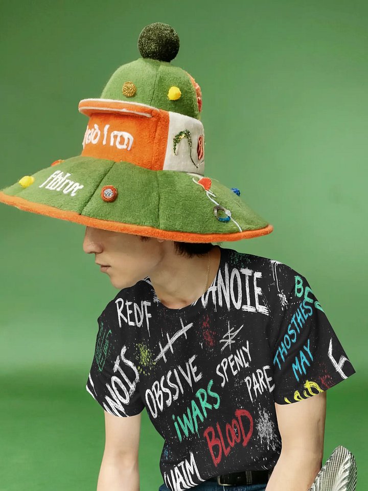 PSYCHO – Mental Static Series - Graffiti All-Over Print Tee product image (2)