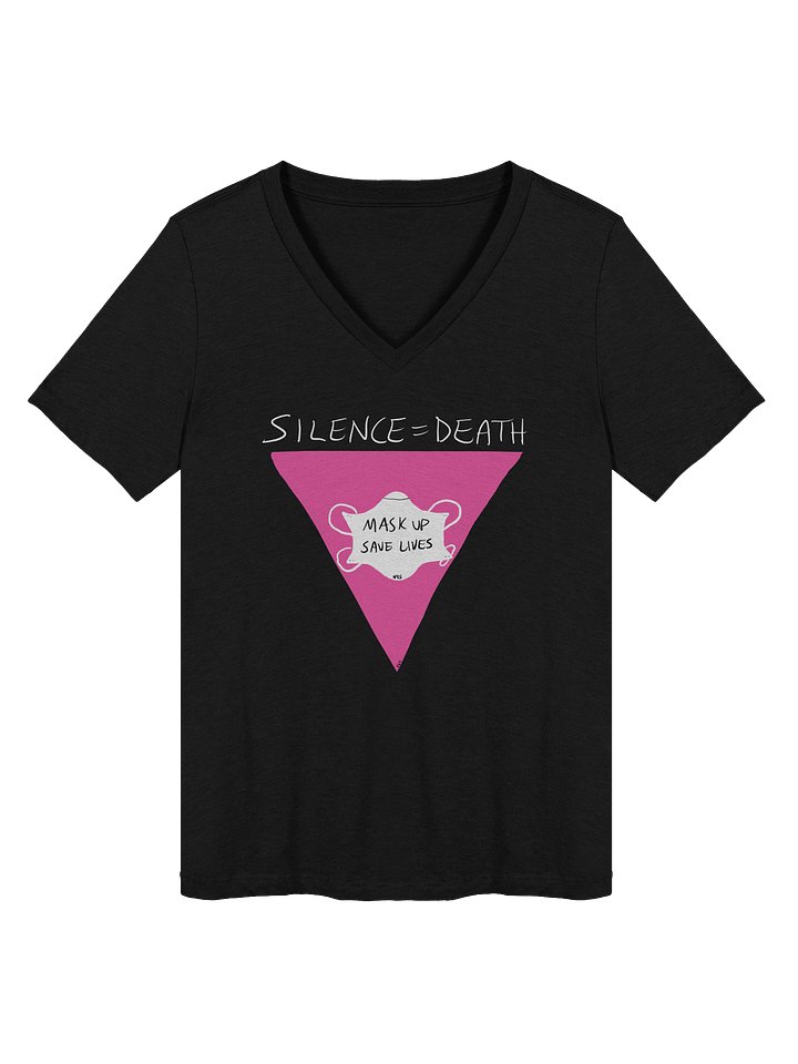 Silence=Death v-neck tee product image (4)