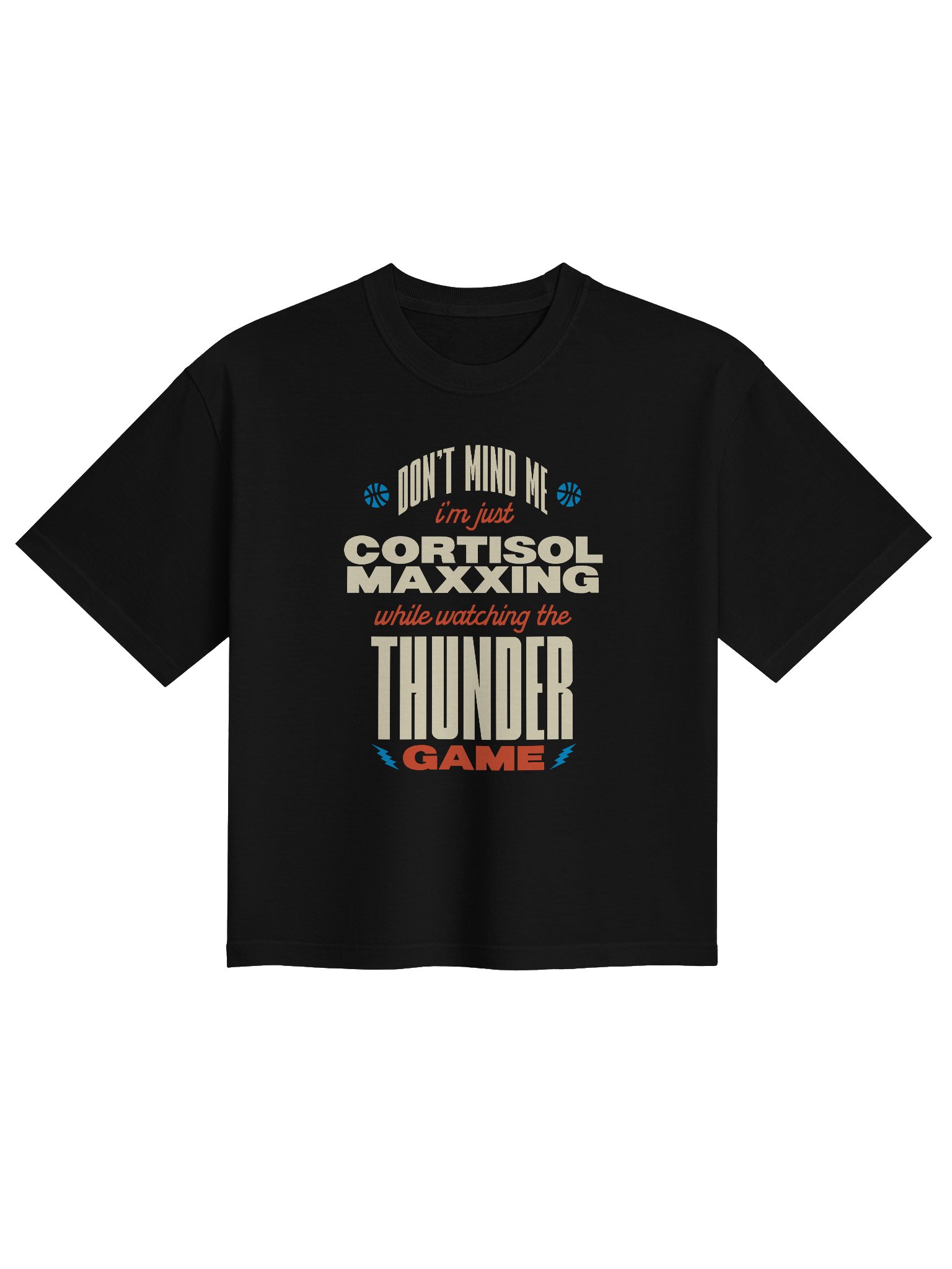 Cortisol Maxxing Thunder Women's Boxy T-Shirt product image (2)