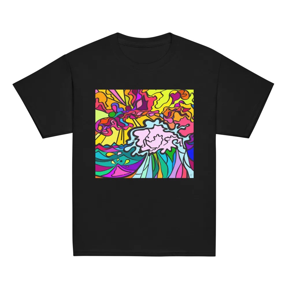 Vibrant Swirls Youth Tee - Wave at Sunset product image (6)
