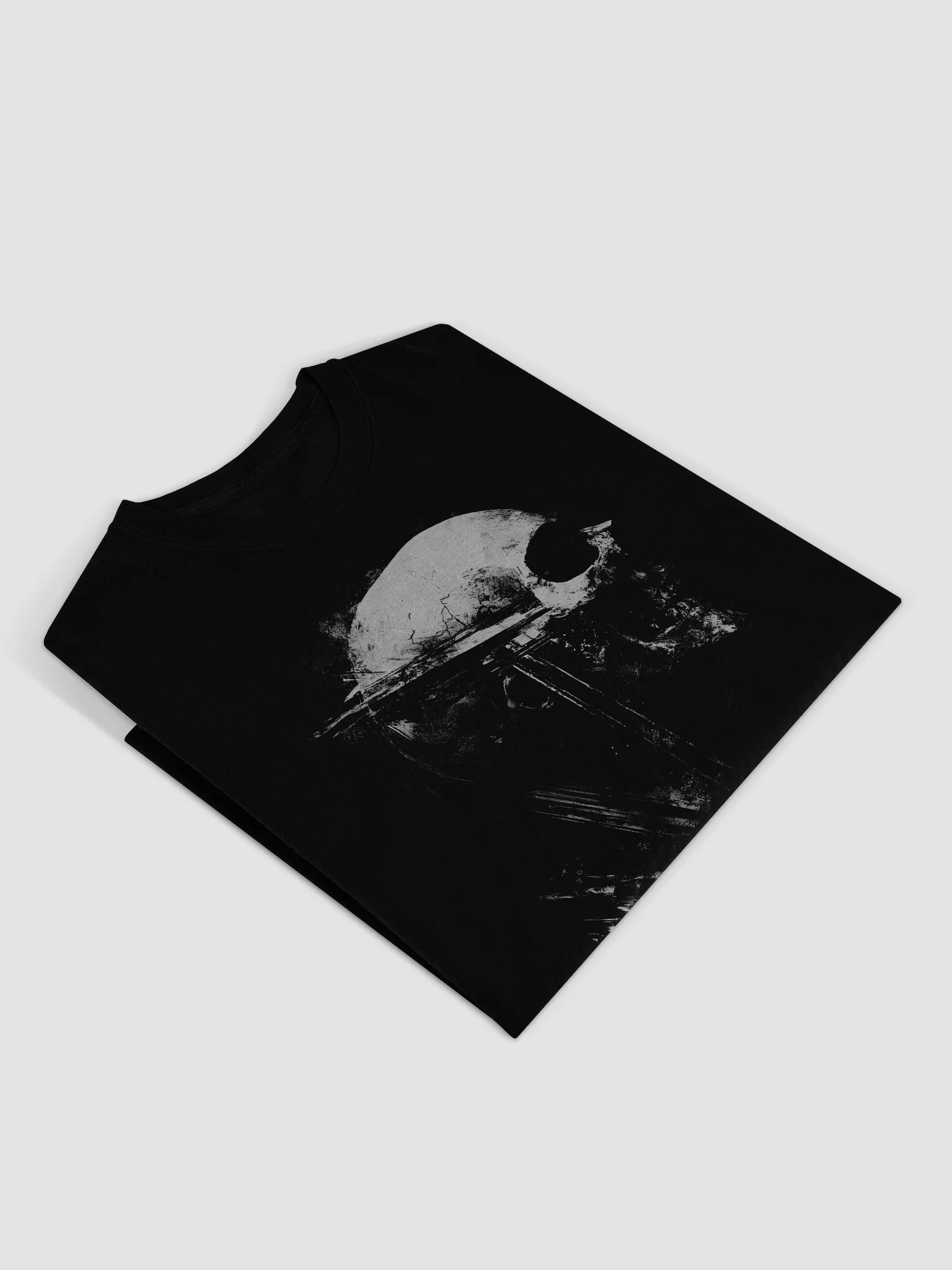 Raven Skull Black Long Sleeve Shirt product image (4)
