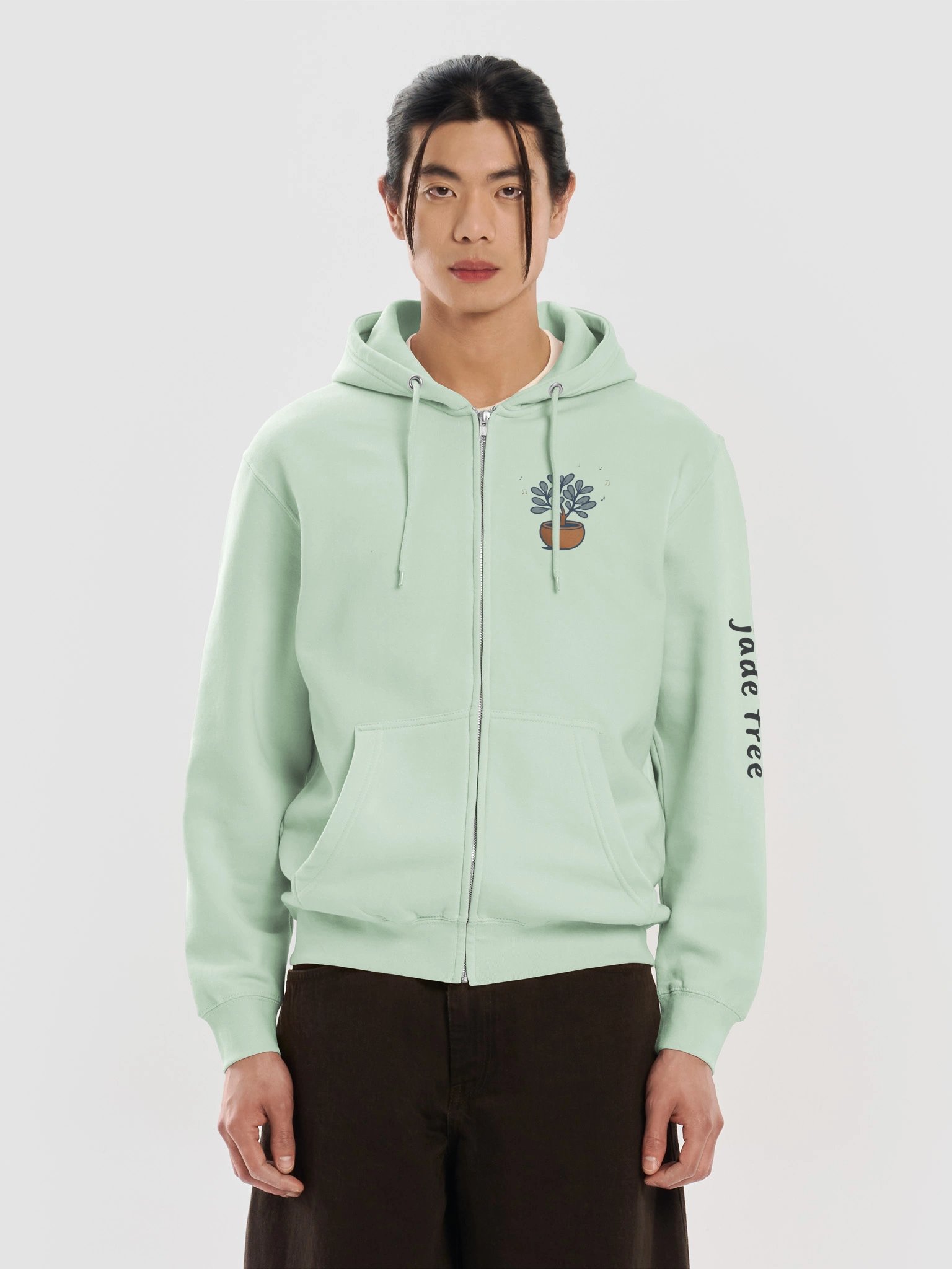 Lane Seven Premium Full Zip Hoodie Printed jade tree Logo (Front) & jade tree (Arm) product image (5)
