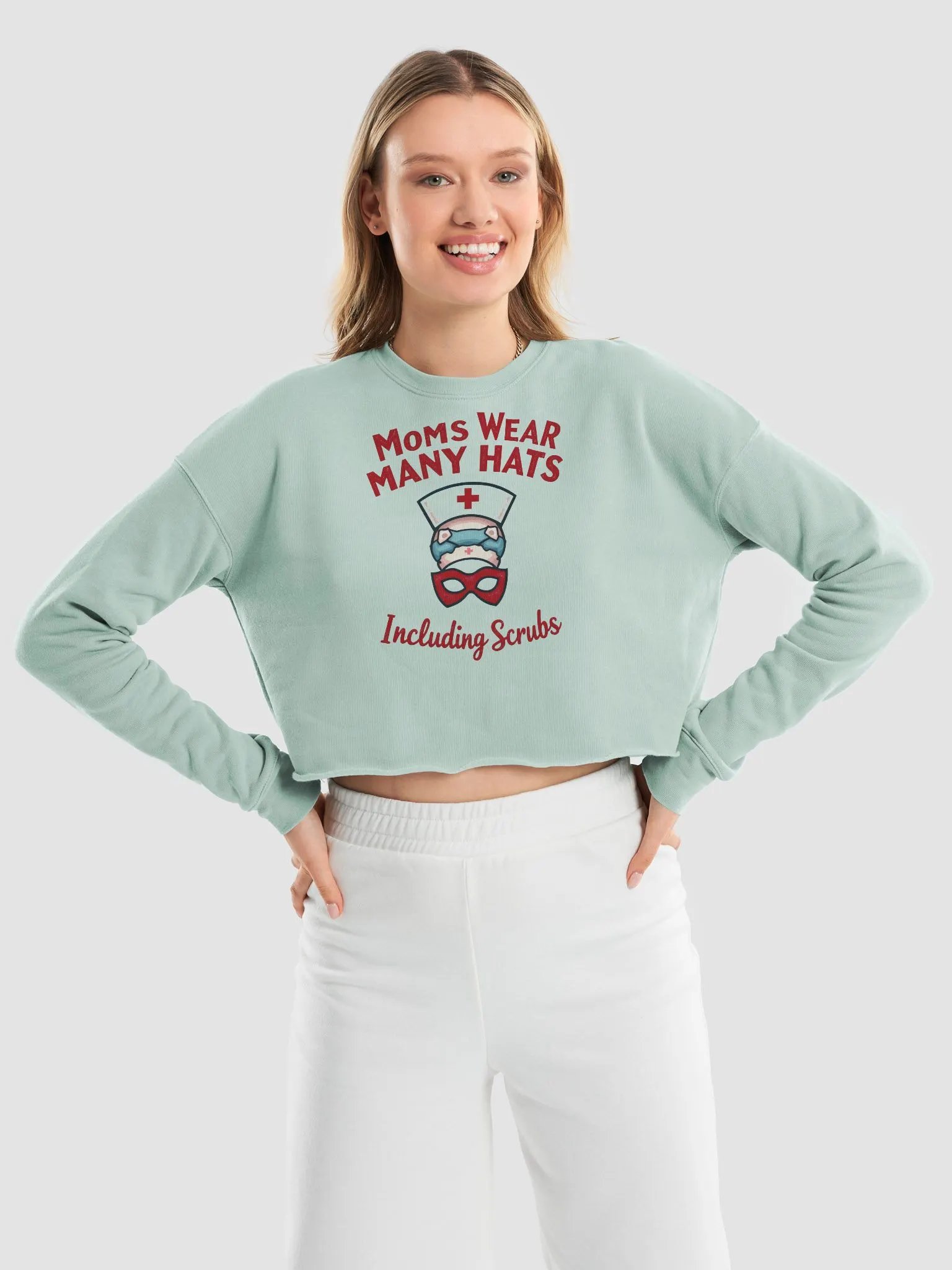 Supermom Nurse Fleece Crop Sweatshirt product image (34)