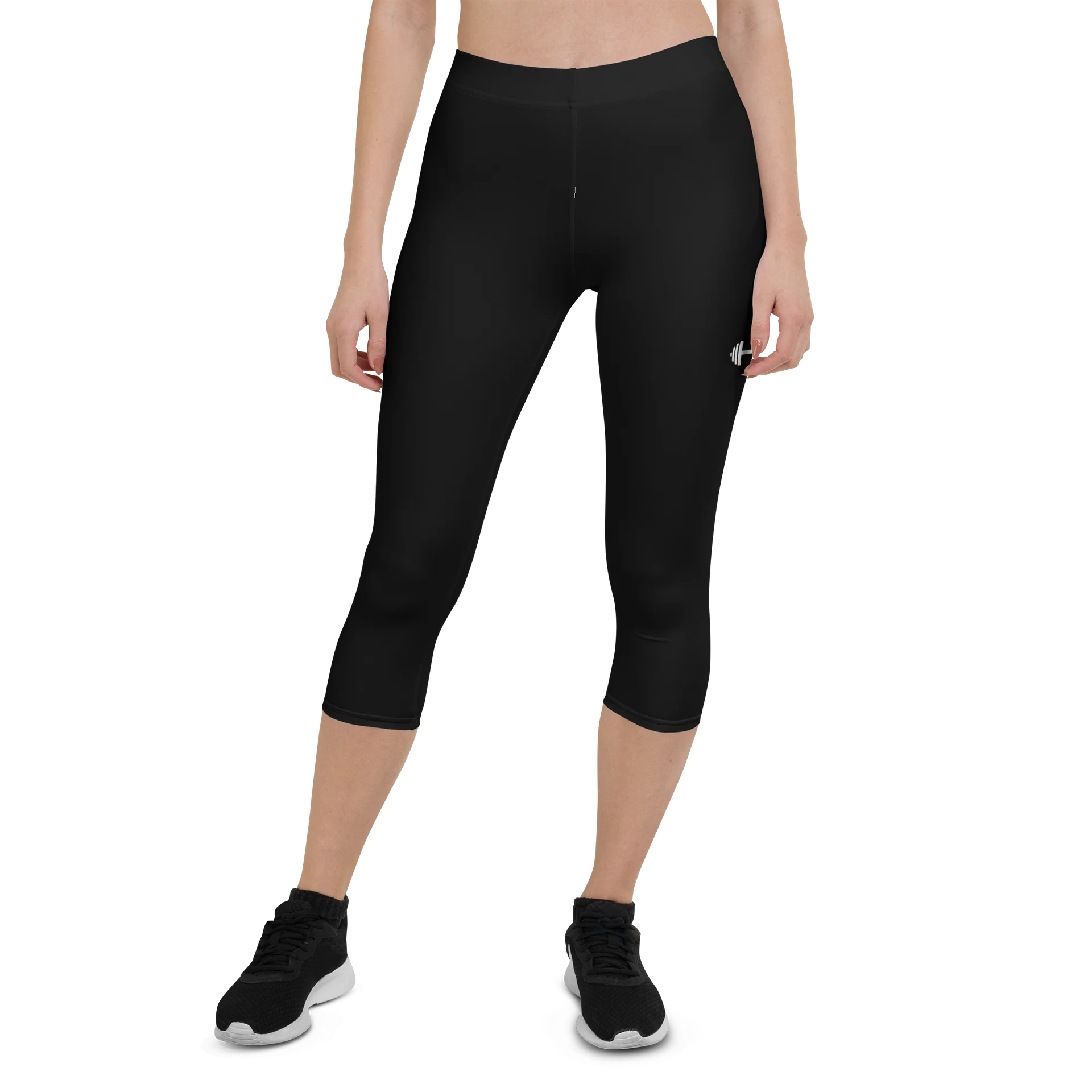 His House Womens Performance Crop Leggings - Black product image (1)