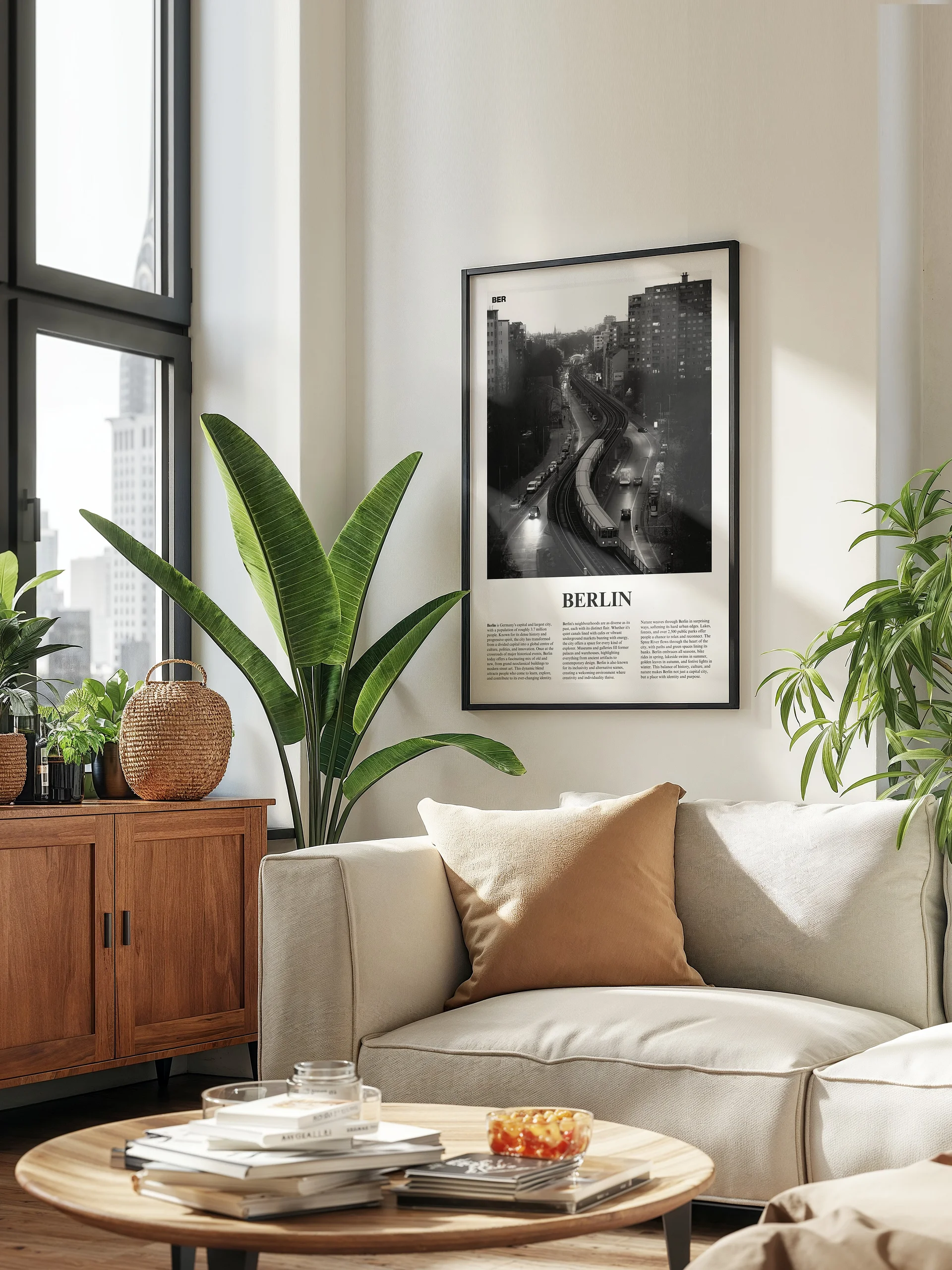 Berlin 05 Newspaper Poster | Framed product image (13)