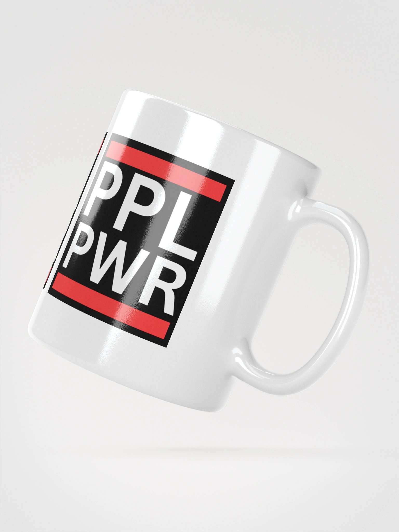 PPL PWR White Glossy Mug product image (3)