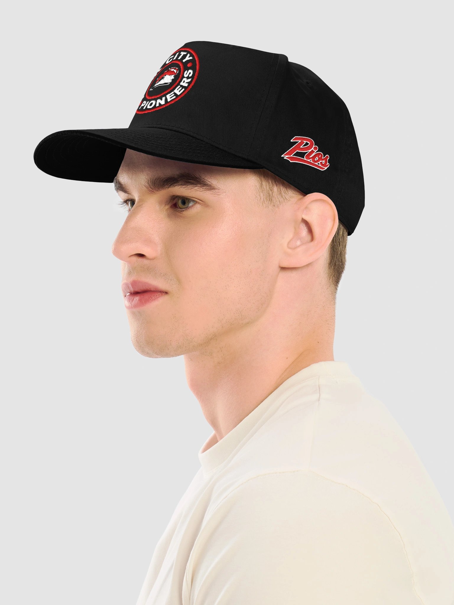 Pioneers Circle Logo Snapback — Black product image (7)