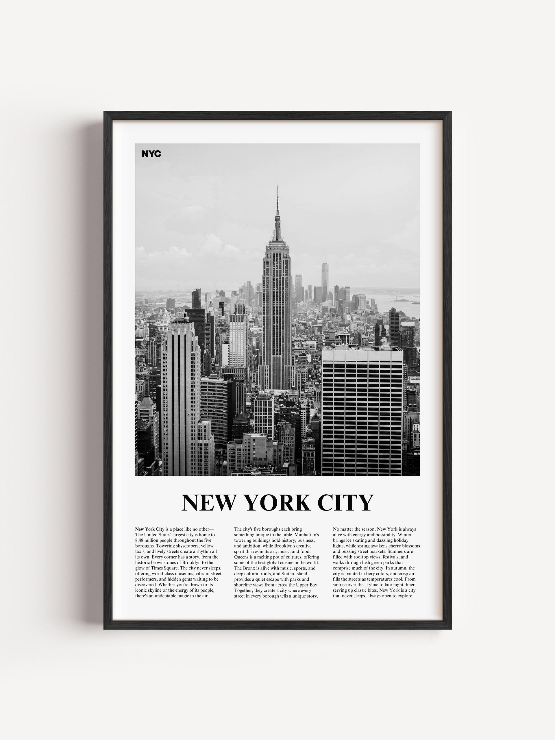 New York City 03 Newspaper Poster product image (1)