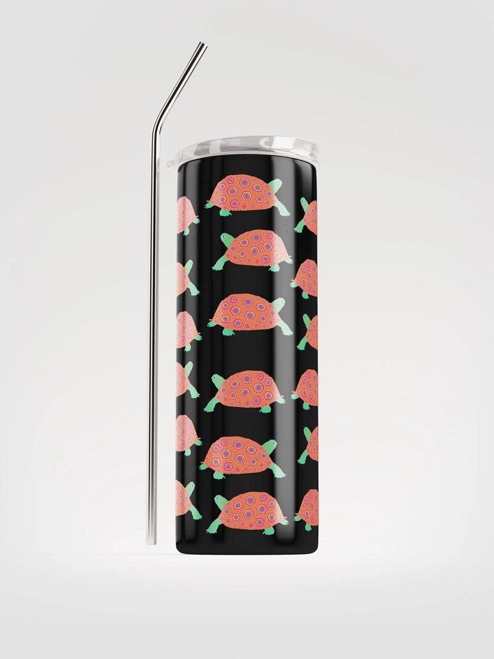 Miniaday Designs Orange Turtles Stainless Steel Tumbler product image (1)