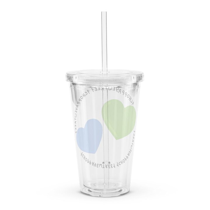 G/B Heart Clear Straw Cup product image (2)