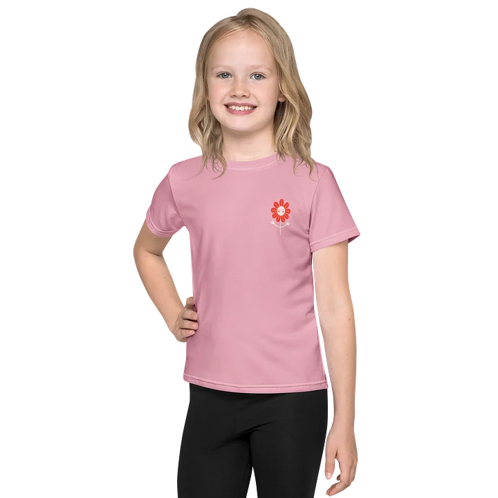 Smiley Blossom Kids Crewneck Tee product image (1)