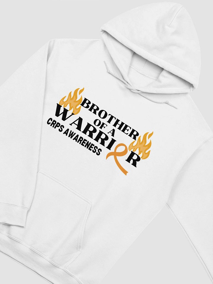 BROTHER of a Warrior CRPS Awareness Hoodie- Black Print product image (2)