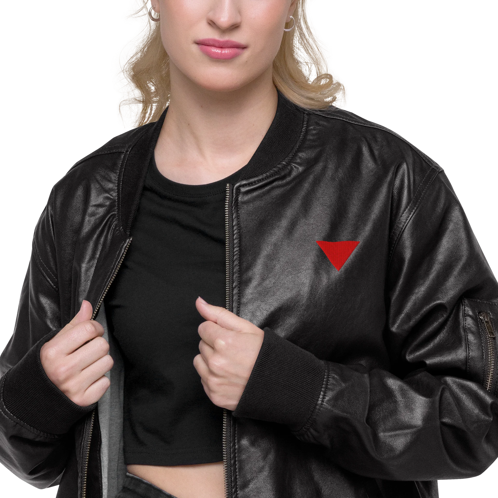 Palestinian Resistance Triangle Jacket Leather product image (2)