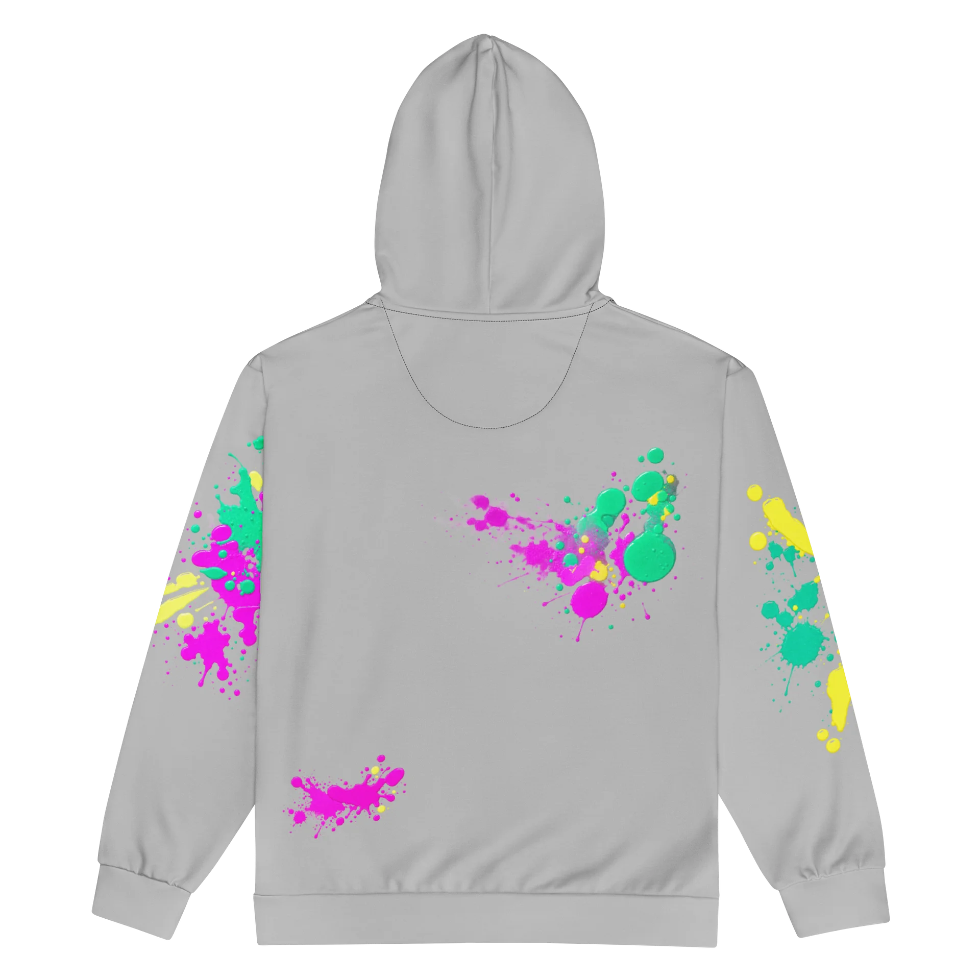 Fortnite Teknique Paint Splatter Grey Zip Hoodie product image (3)