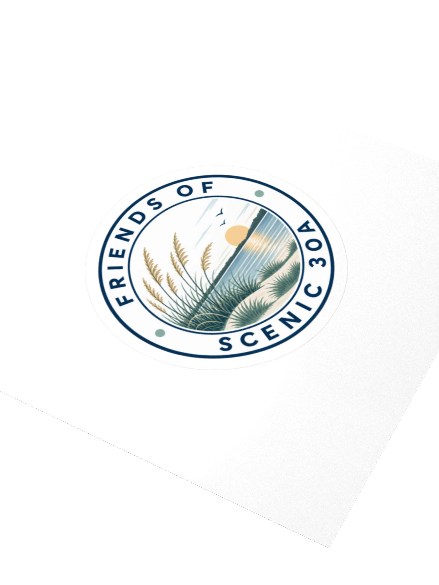 Friends of Scenic 30A Circle Seal Sticker product image (3)
