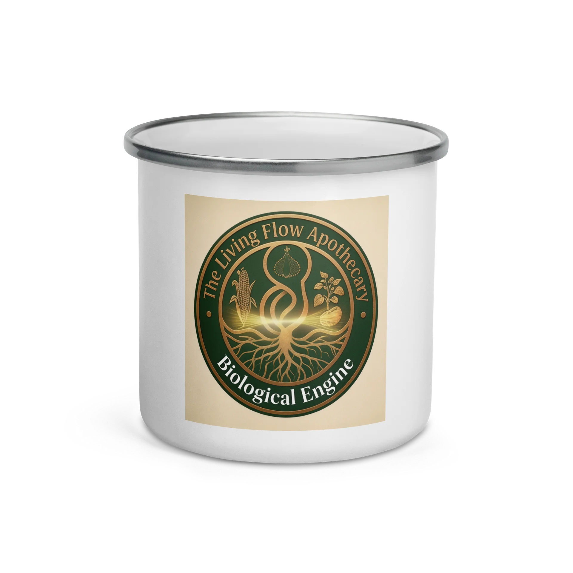 The Living Flow Apothecary Enamel Mug product image (2)