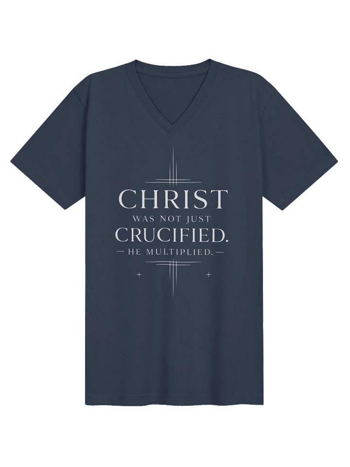 Christ Multiplied – Men’s V-Neck Faith Tee product image (2)