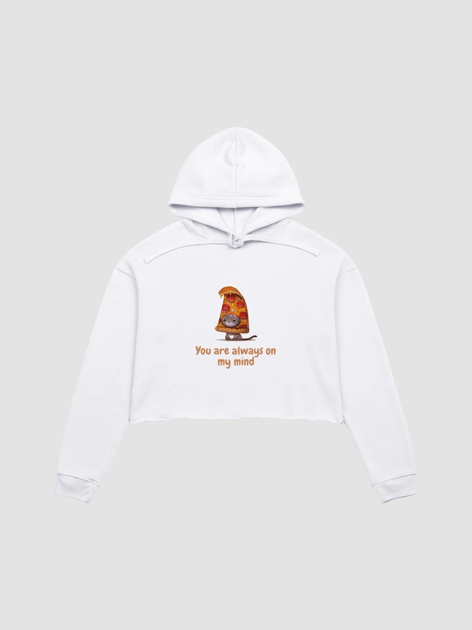 Pizza Cat Crop Hoodie product image (5)