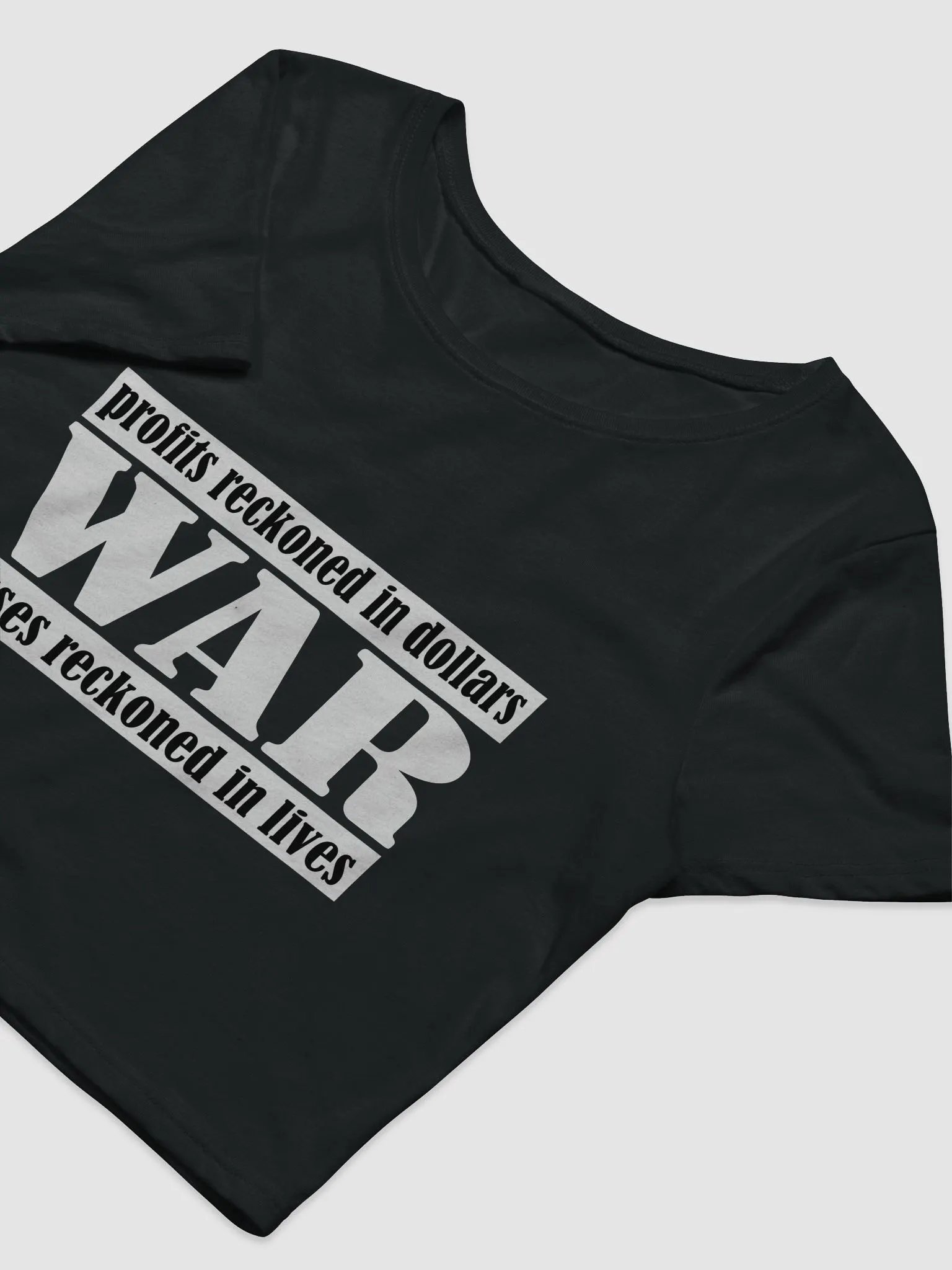 The Cost Of War - Bella+Canvas Women's Crop Tee product image (3)
