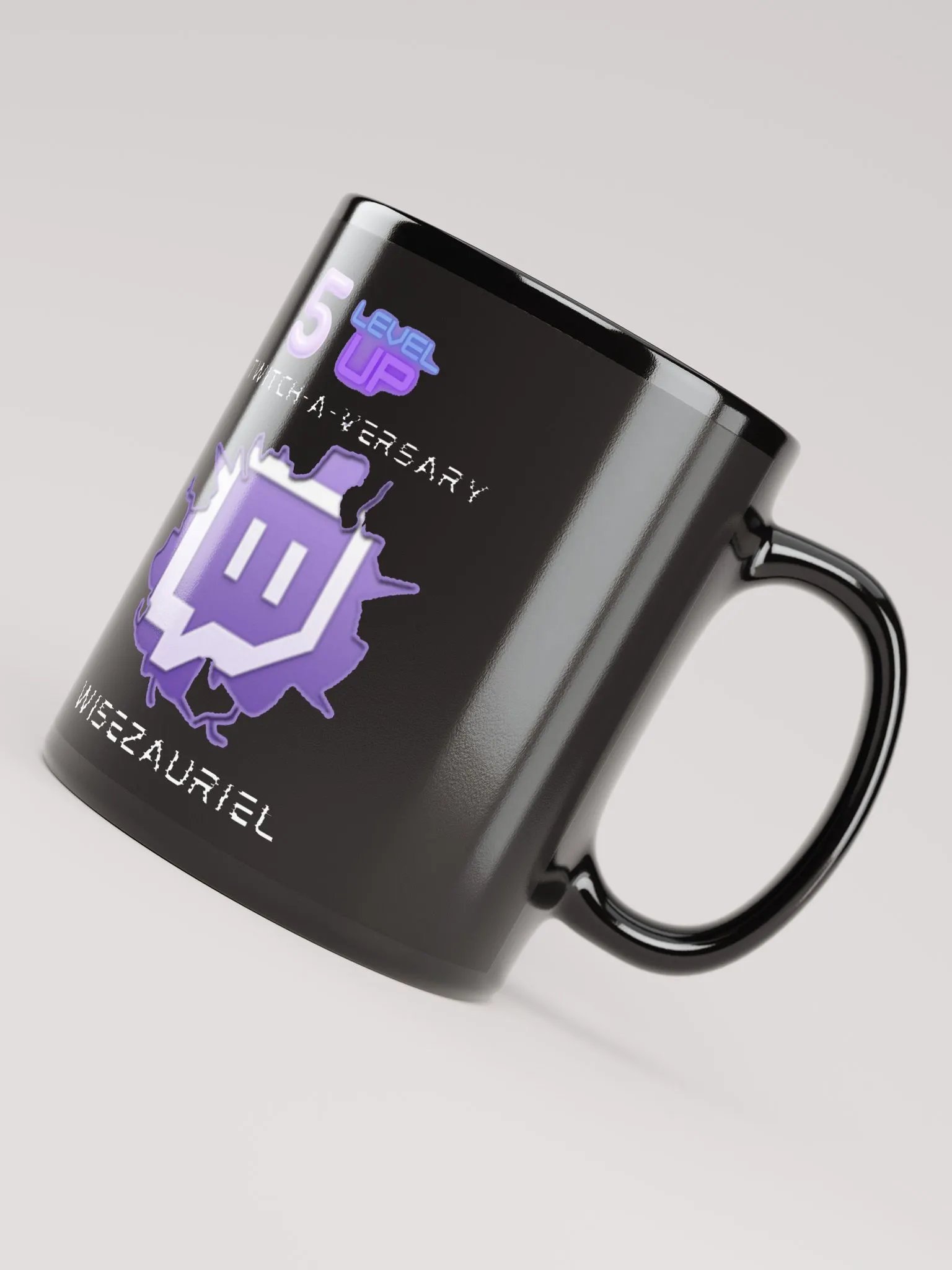 5 Year Twitch-A-Versary Black Mug product image (8)