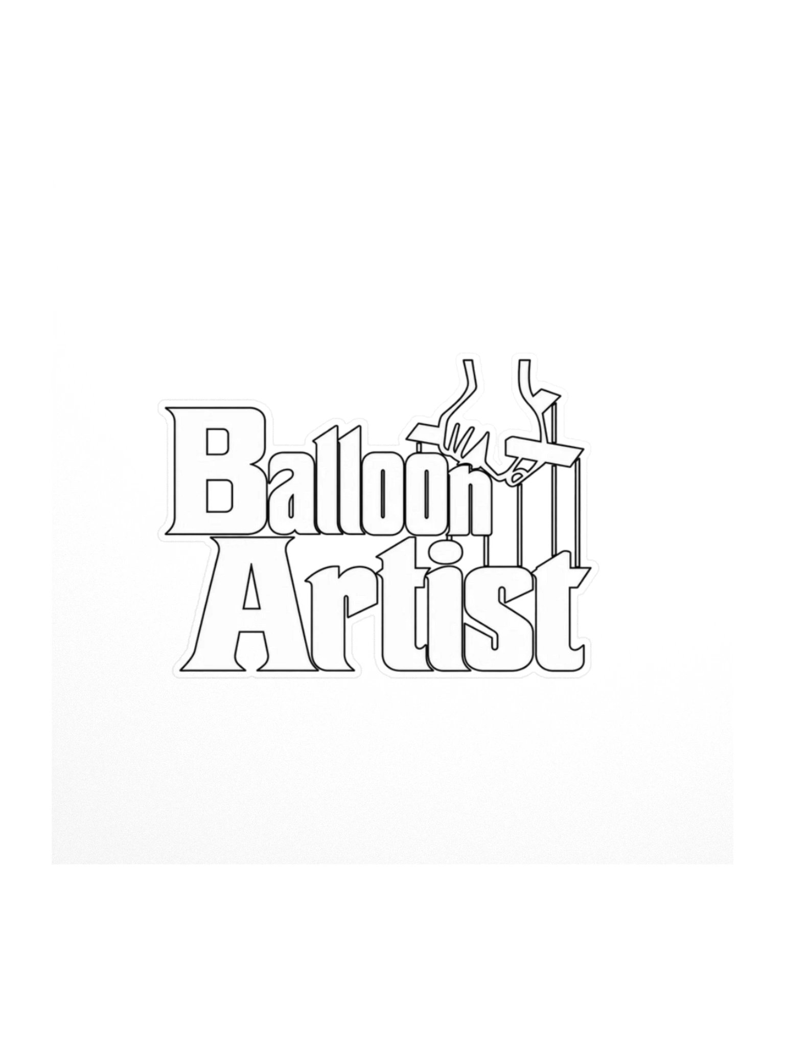 Balloon Artist The Twistfather Kiss Cut Sticker product image (1)