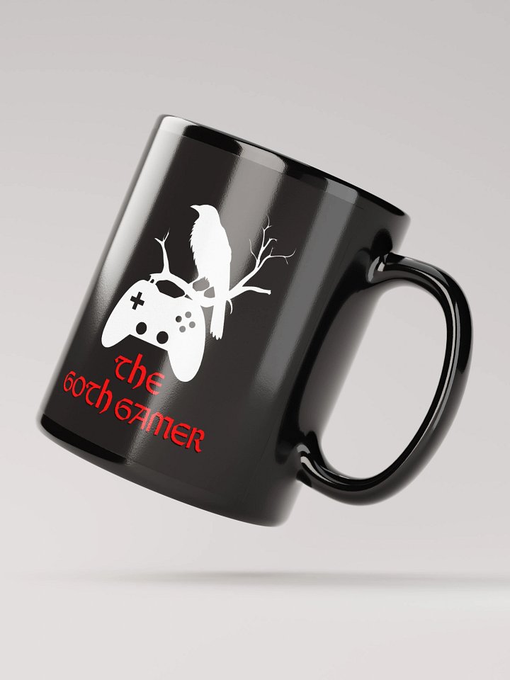 Goth Gamer Mug with Crow & Controller Design product image (3)