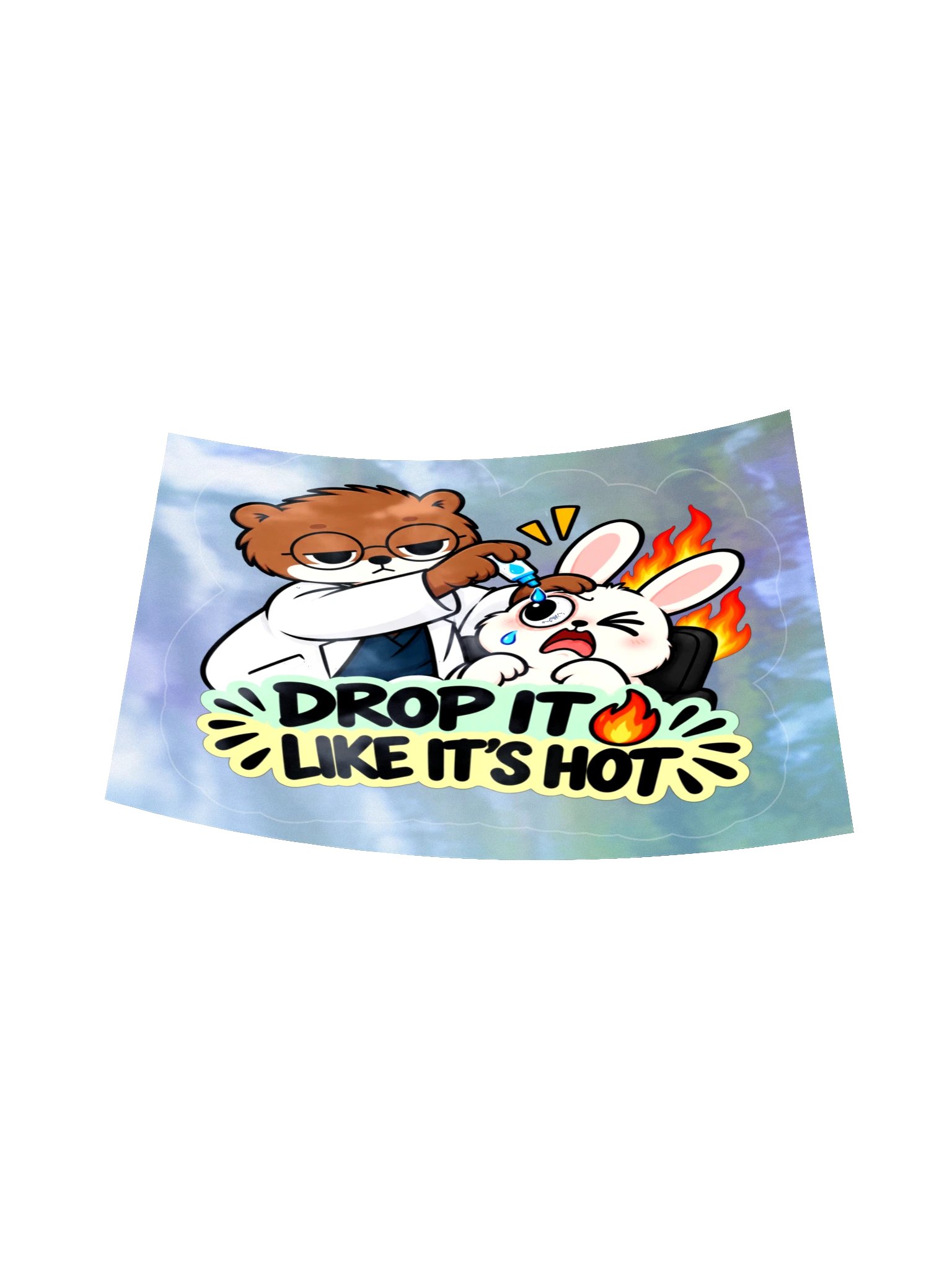 Sleepy Optometrist Drop It Like It’s Hot Holographic Sticker Sheet product image (6)