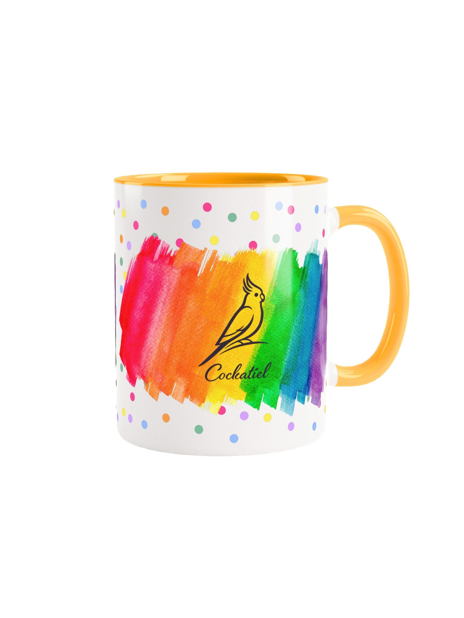 Colorburst Cockatiel Silhouette Mug – 11oz / 15oz product image (61)