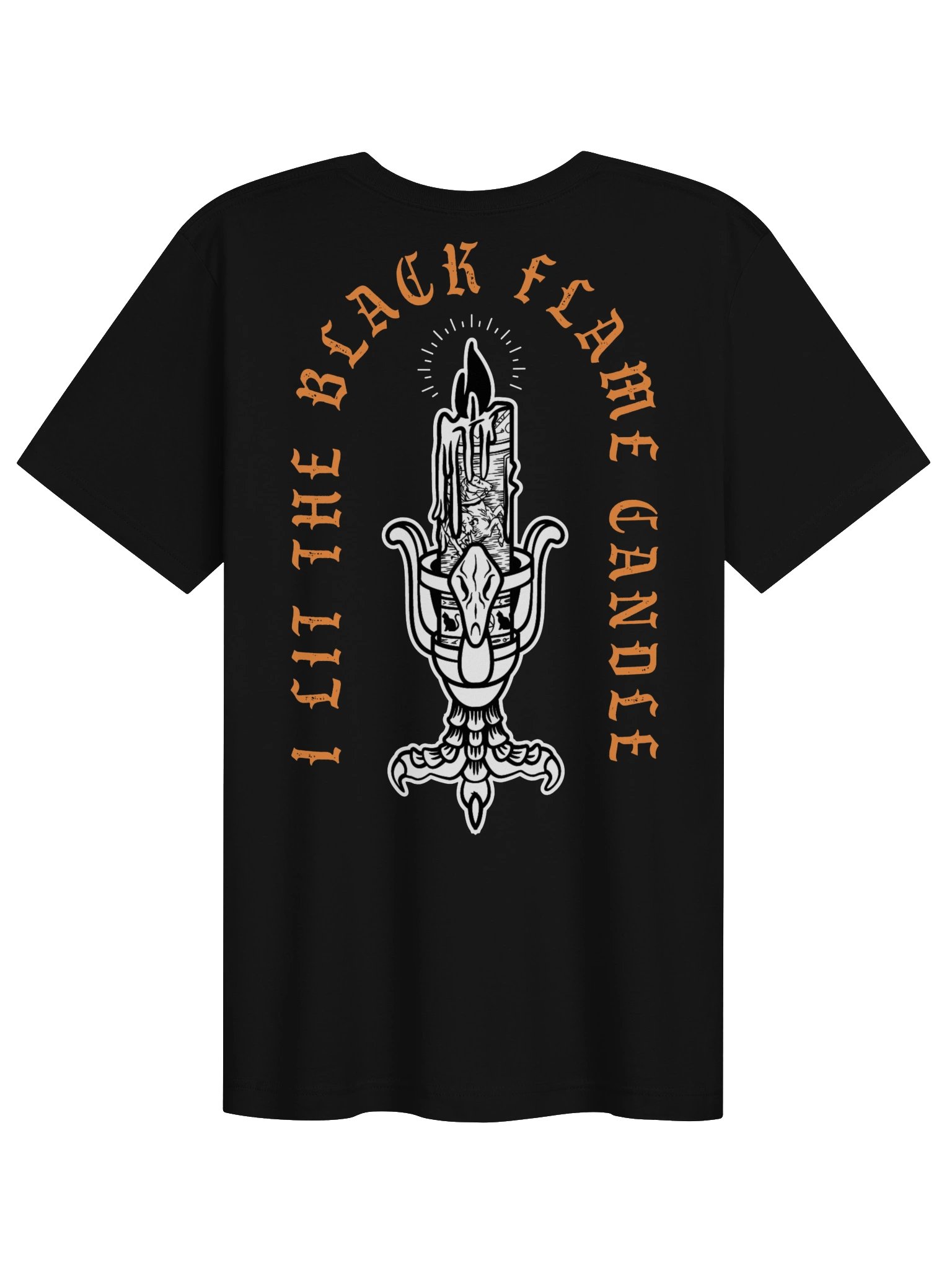 Black Flame Candle - Tee(Front & Back) product image (2)