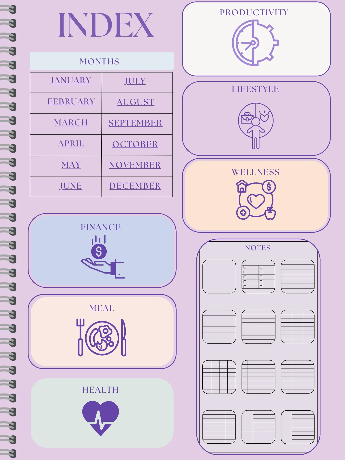 Detailed Undated Planner - Blue product image (2)