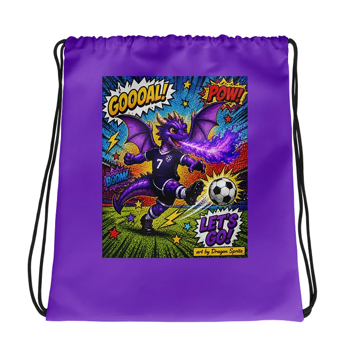 Dragon Sprite's Soccer Dragon Drawstring Backpack product image (1)