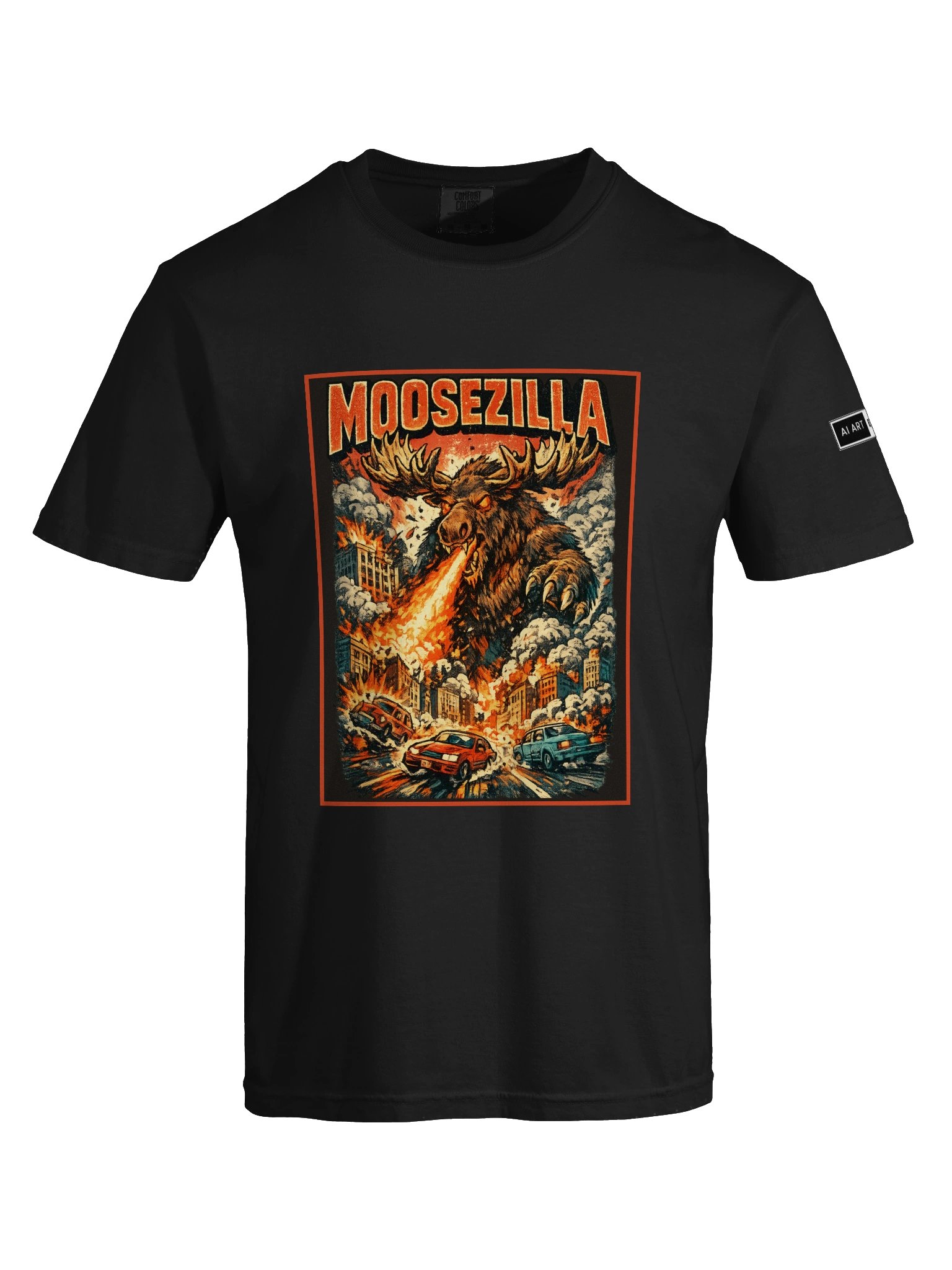 "MOOSEZILLA" 100% cotton T-shirt product image (7)