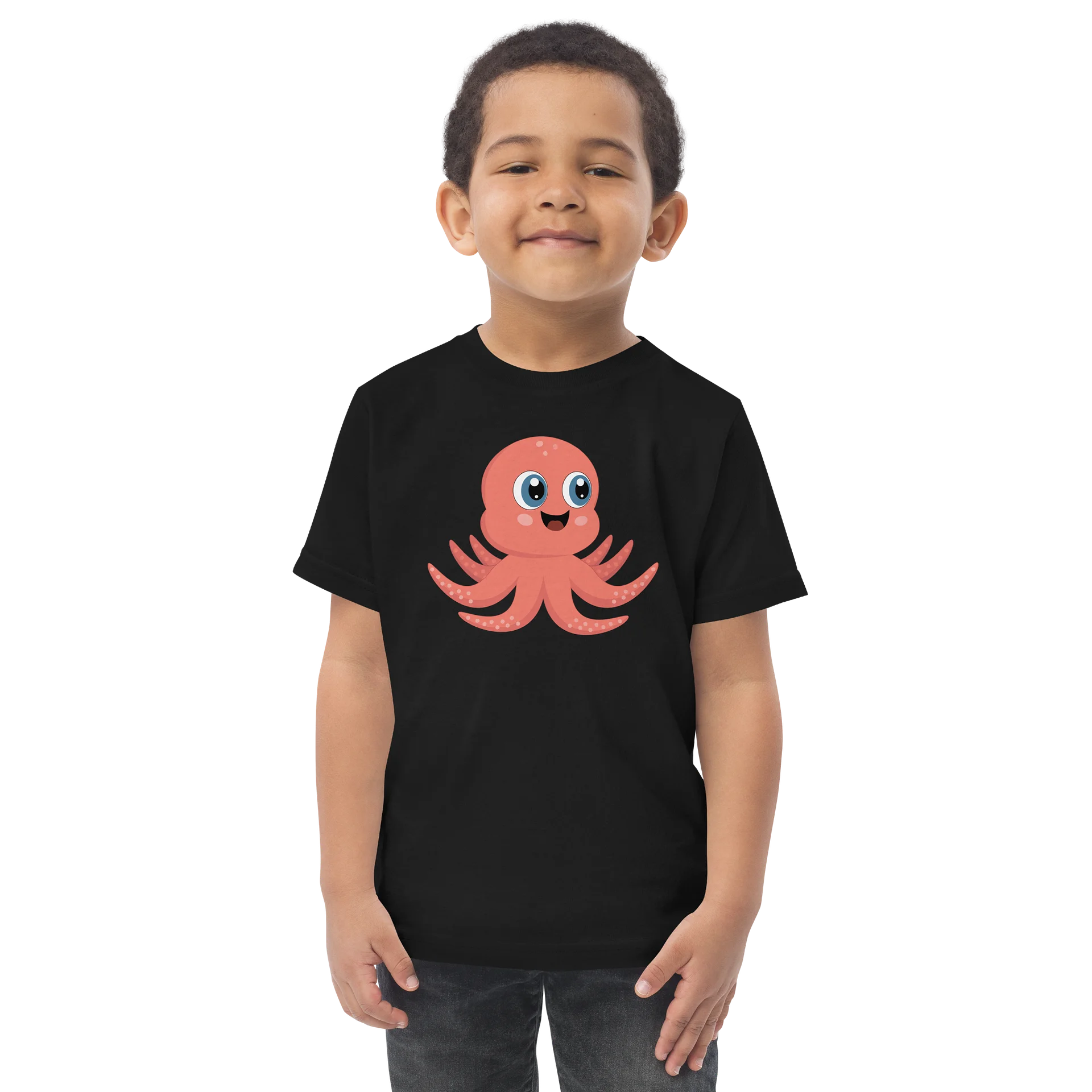 Sea Friends Octopus Toddler Jersey T-Shirt product image (1)