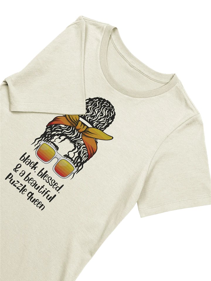 Black, Blessed, & a Beautiful Puzzle Queen Women's Supersoft Relaxed-fit T-Shirt product image (4)