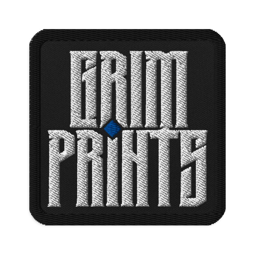 Grim Prints 3"X3" Embroidered Patch product image (1)