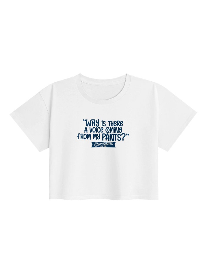 Chaos Quotes Cropped T-shirt (Voice) product image (1)