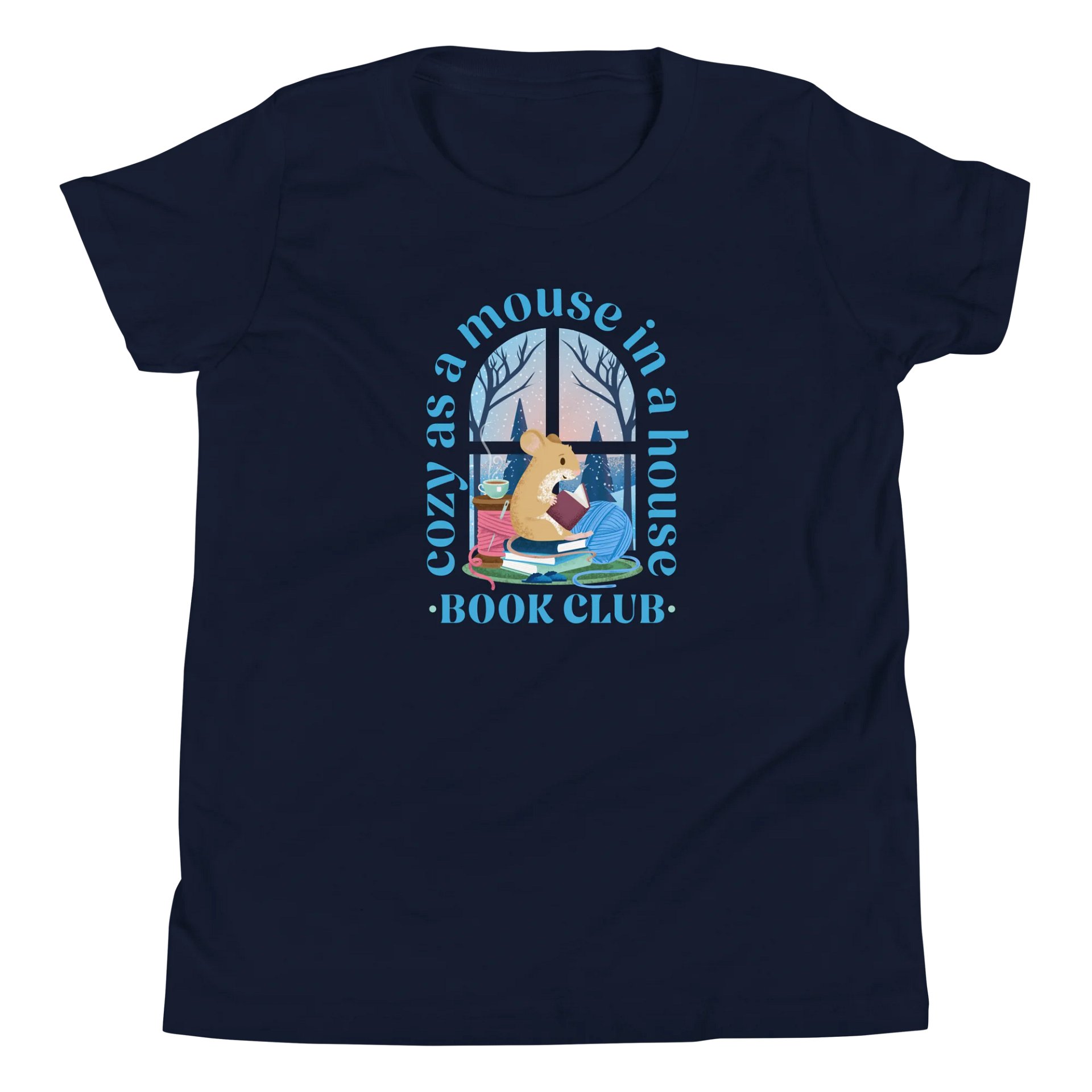 Cozy Mouse Book Club Youth T-Shirt product image (13)