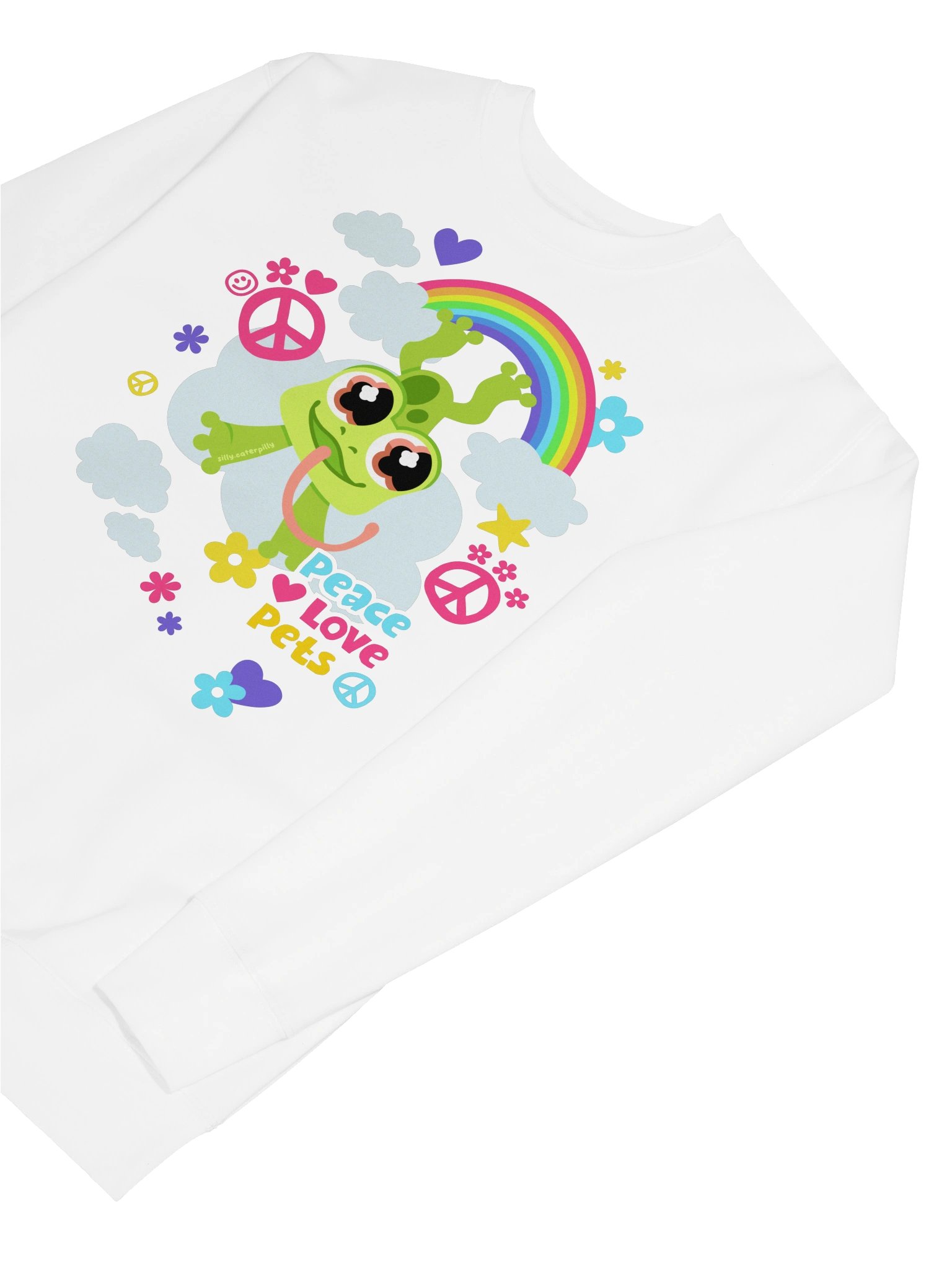 Peace Love Froggy Sweatshirt (light) product image (7)