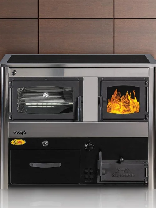 Concept 2 Max Hydro Wood / Coal Boiler Cookstove Stainless - Left Flue product image (1)