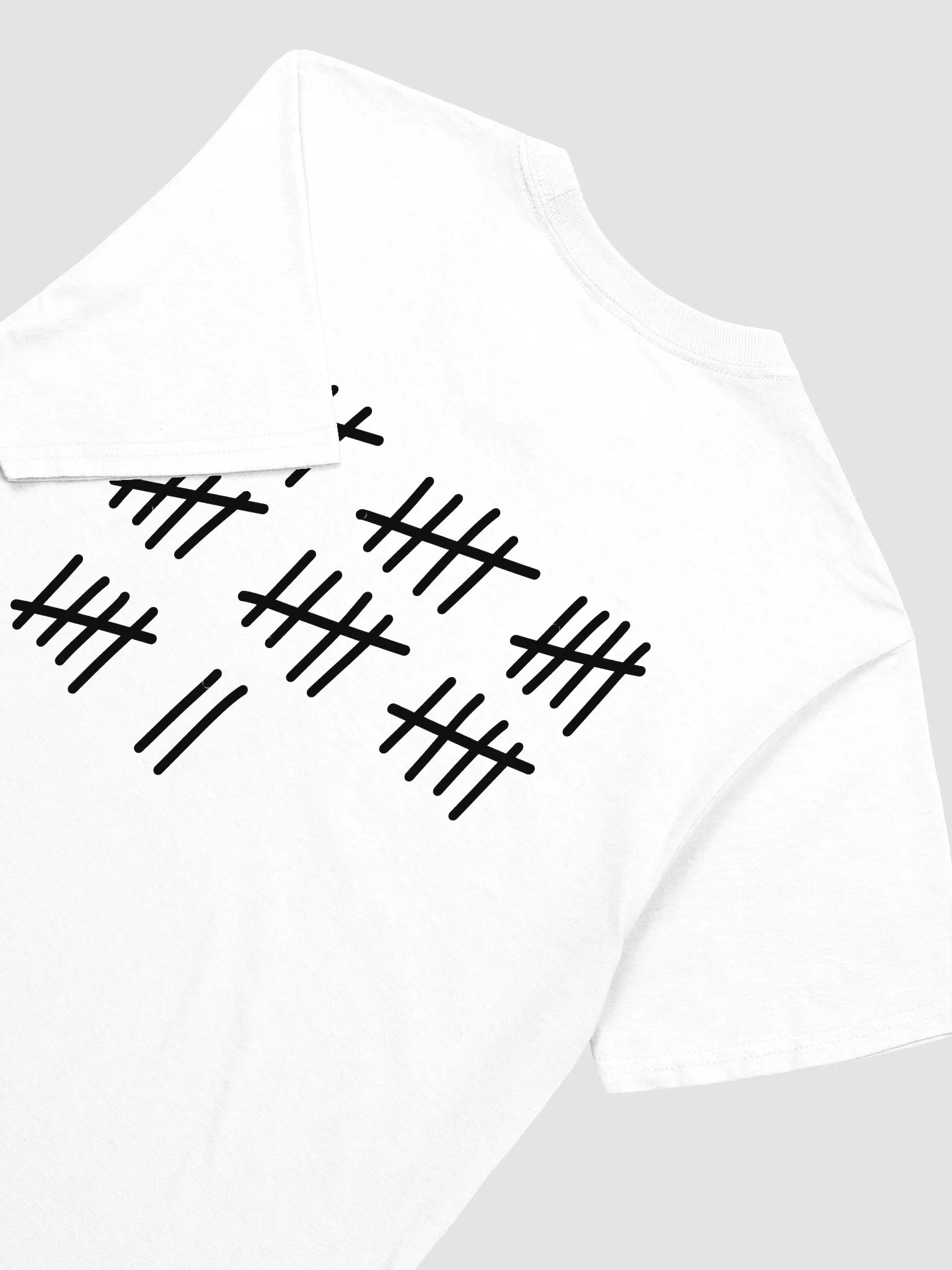Tally Marks tee (black writing) product image (16)