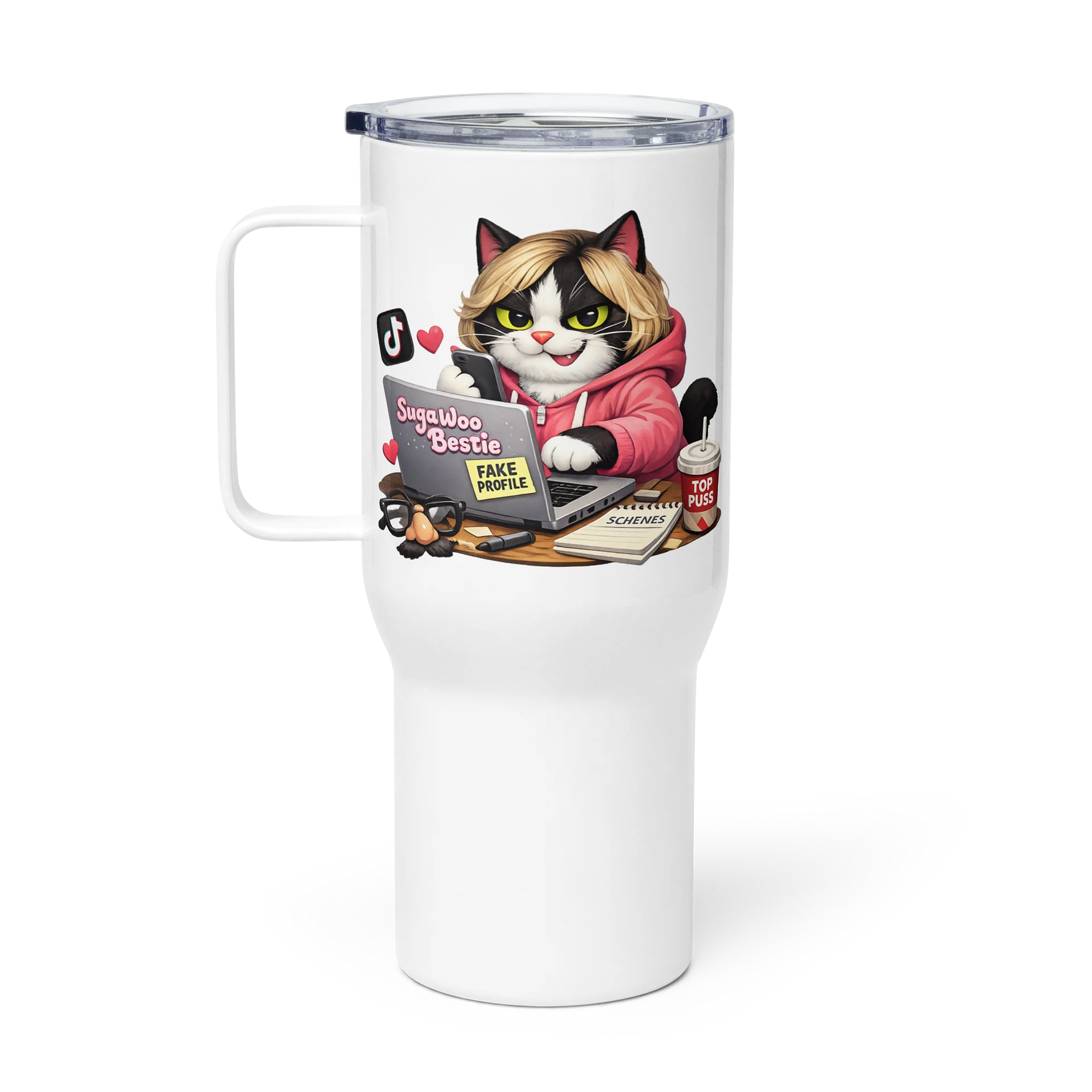 ''Suga Woo Bestie'' Travel Mug with a Handle product image (1)