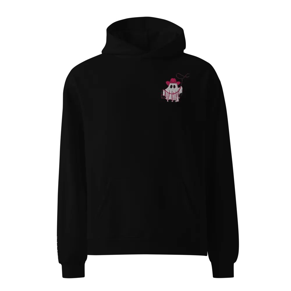 Super Soft Pink Pony Embroidered Ghost Hoodie product image (1)