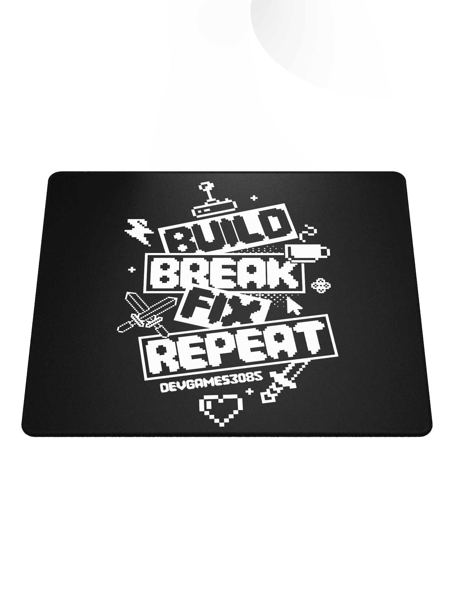 Build. Break. Fix. Repeat. Mouse Pad product image (2)