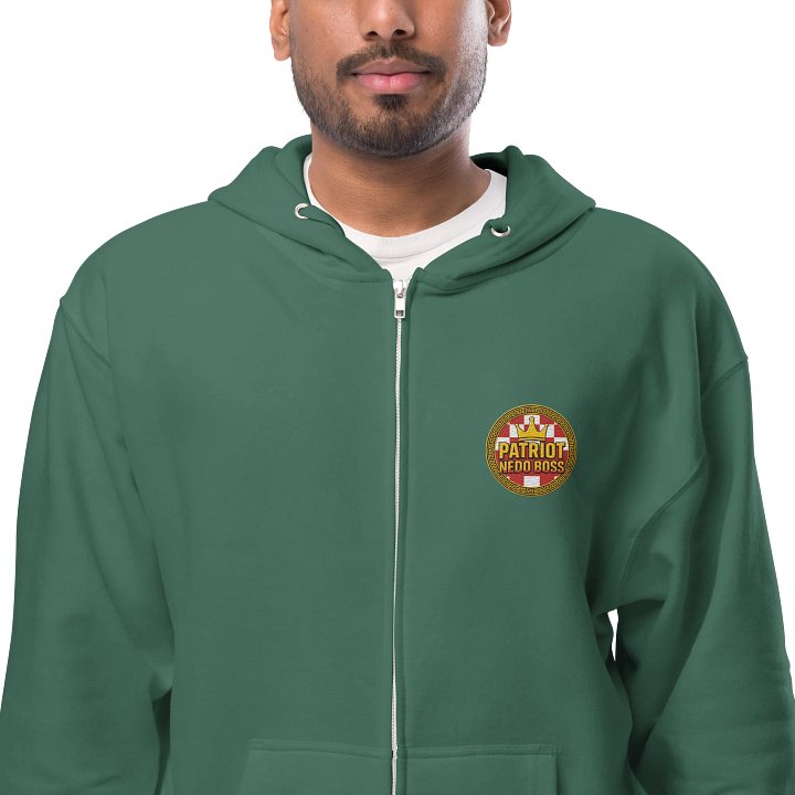 Royal Checkerboard Crown Patriot Nedo Boss Zip-Up Hoodie product image (11)