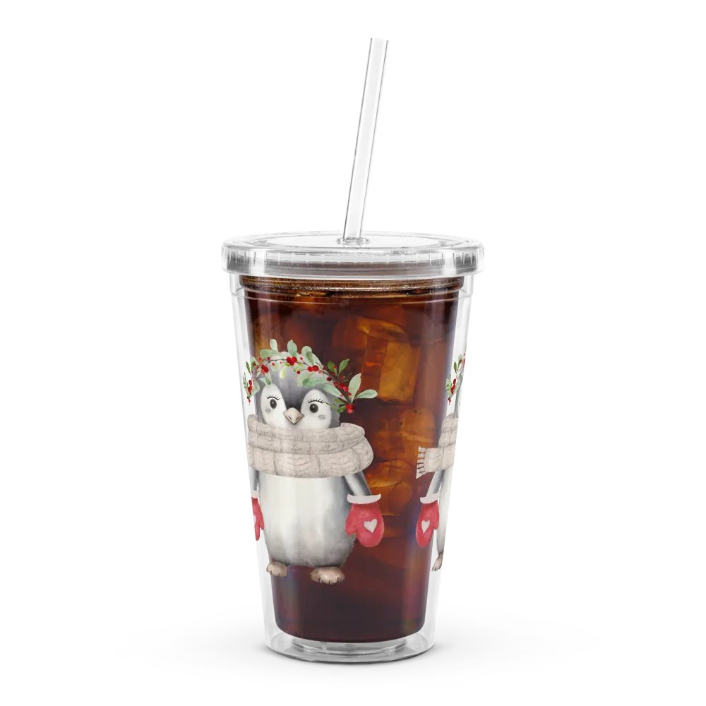 Festive Penguin Party Double Wall Tumbler product image (10)