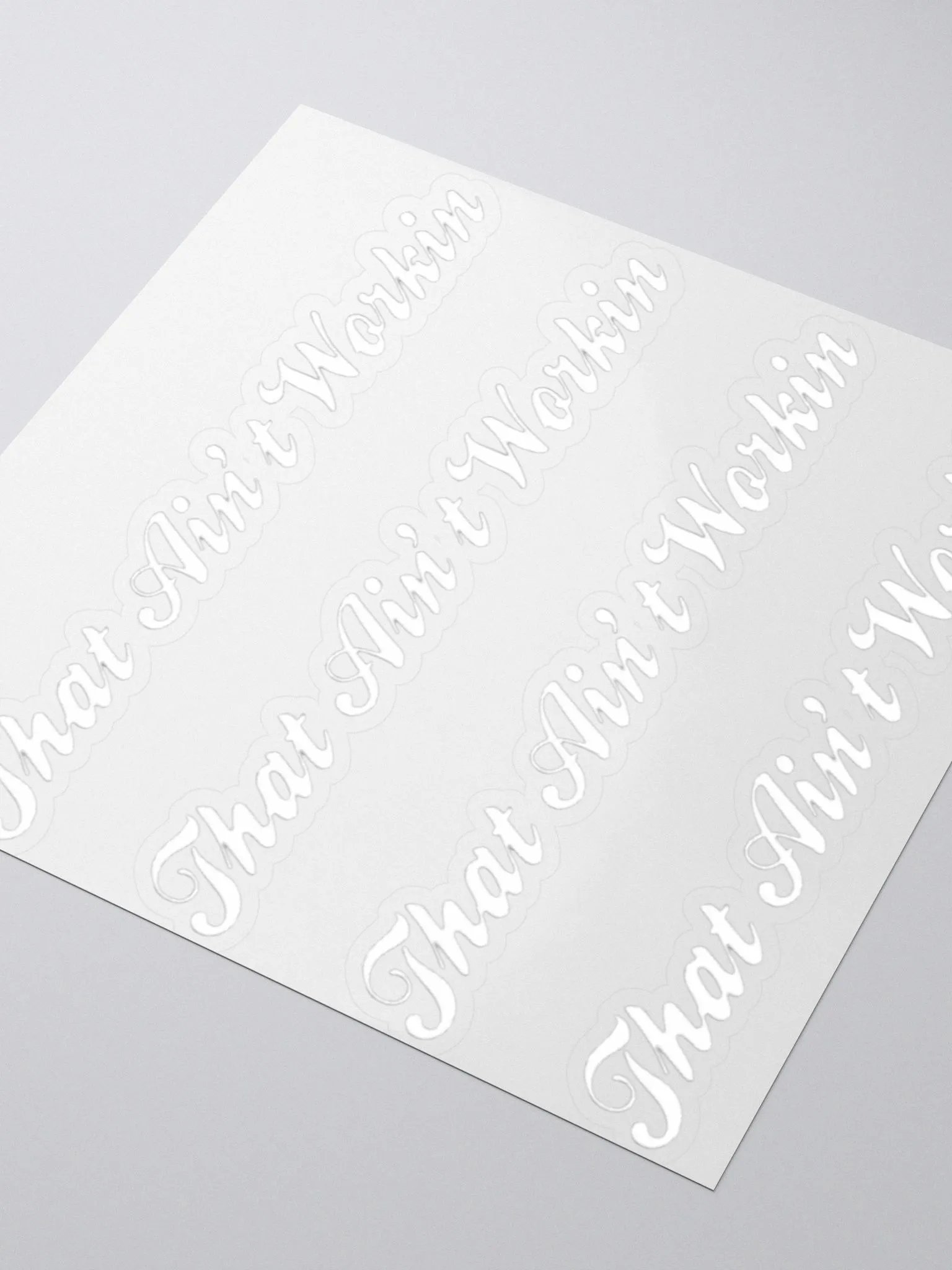 Rebellious Script Kiss Cut Stickers product image (3)